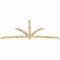Ekena Millwork Davenport Rough Sawn Timber Gable Bracket, Douglas Fir, 108"W x 49"H x 2"D x 4"F, 11/12 Pitch GBW108X49X0204DAV00RDF - alternate 5